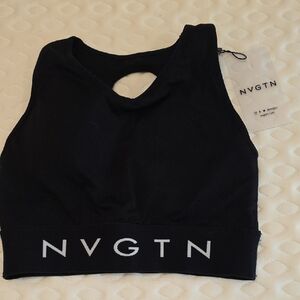 NVGTN Classic Black Sports Bra